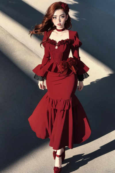 Gothic Fishtail Dress - v1.0