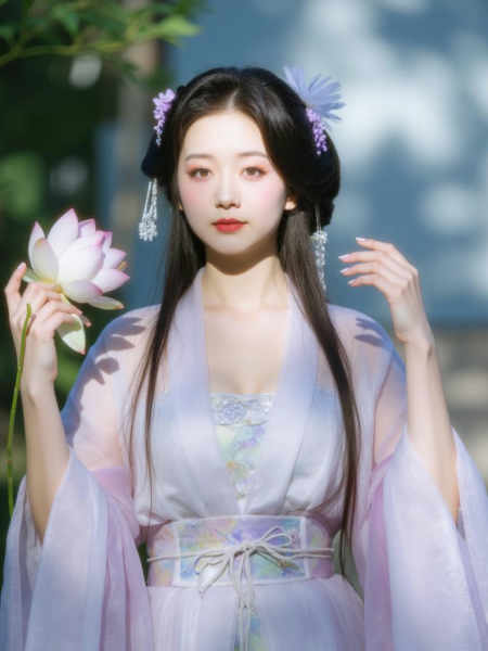 X紫色对襟襦裙汉服Double-breasted skirt Hanfu(Lib) - v0.9