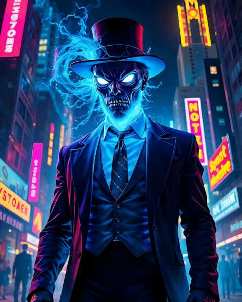 Midnight Cravat: A Synthwave Soirée, Ghost in the Glow - Ghost in the Glow