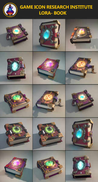 Game icon research_book_Lora - v3.0