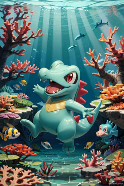 Totodile: Big Jaw Little Guy | (Pokedex #0158) - v2