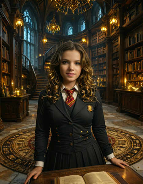 Enchanted library background - v1.0