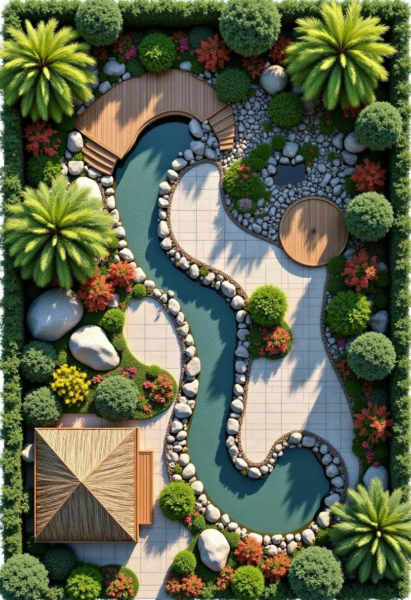 DT_Garden Design_Top View Of The Garden - v1.0