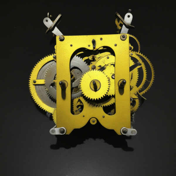 Vintage Clock Mechanism - V1