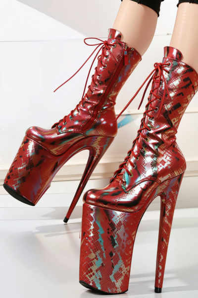 Snake Skin Platform Heels - v1.0