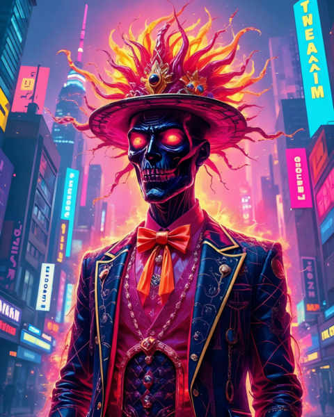 Midnight Cravat: A Synthwave Soirée, The Charred Gentleman - The Charred Gentleman