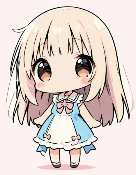 ( Chibi character ) XL LoRA by coa Style - v0.1