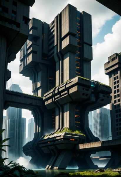 Brutalist Skyscrapers (Buildings) (SDXL) (AD) - v1.0