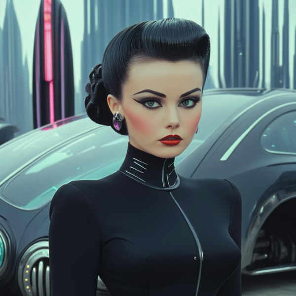 40s Technicolor Cyberpunk - SDXL