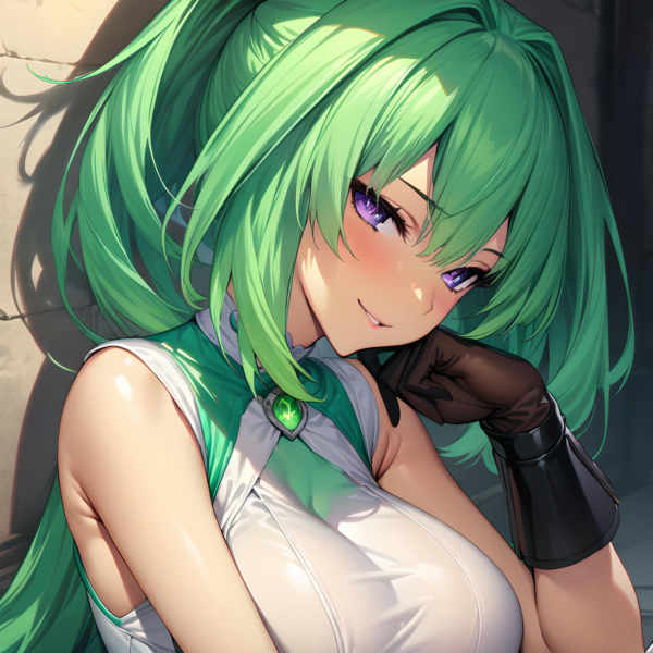 Green Heart/ - Hyperdimension Neptunia/ Animagine XL 3.1+IllustriousXL - v0.5 - AnimagineXL3.0