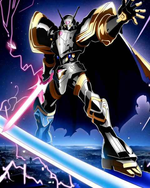 Alphamon/Dorugoramon/Dexdorugoramon (Digimon) - Alphamon SD1.5