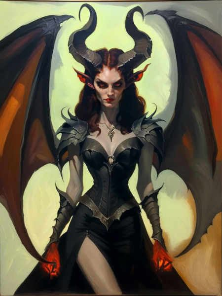 Gothic Oil Painting Style - SDXL