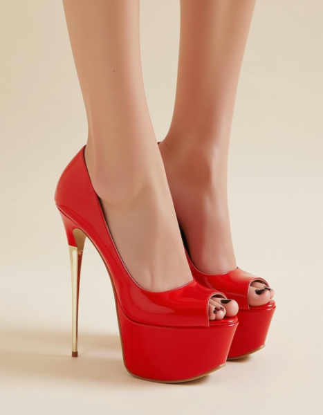 Platform peeptoe pumps - v1.0