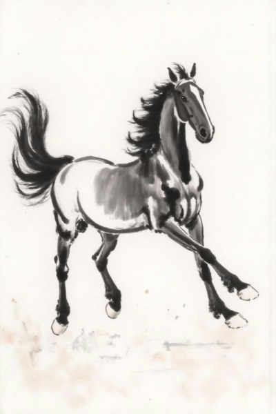 The Tragecally Hip: Chinese Ink Wash Style (Xu Beihong) - Animals Only