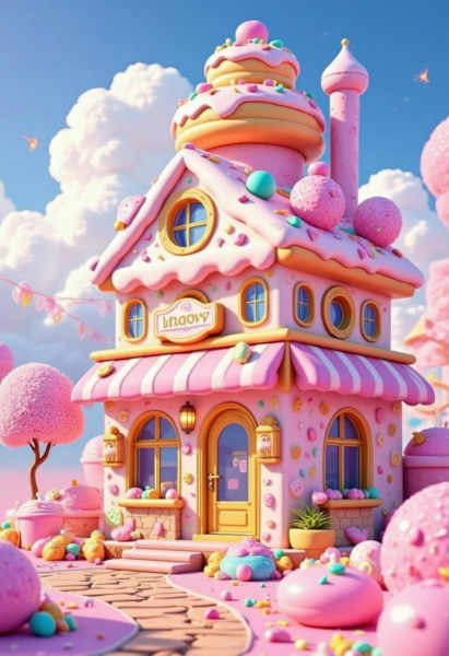 DK_Fantasy Of Dessert Architecture_Fairy Tale Scene Generation - v1.0