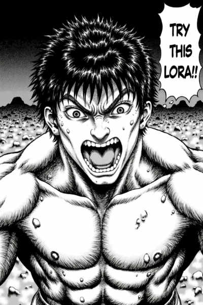 Berserk manga style - Flux Lora - v2.0
