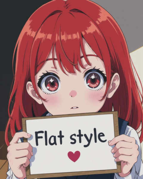 Flux Flat Anime Lora - v1.0