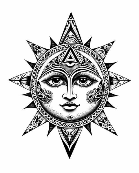 DP Tattoo Sketch Geometric SDXL & Flux & Illustrious - FLUV