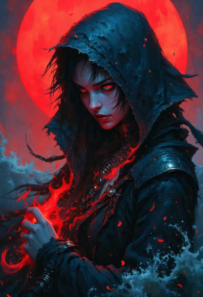 Emberveil | semi-realistic digital painting - v1.0