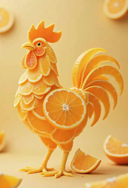 DT_Creative Splicing Of Orange Slices_Creation Of Zodiac Images - v1.0