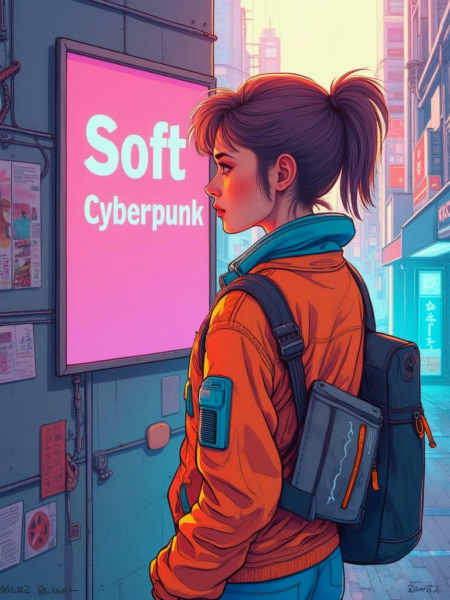 Soft Cyberpunk - CE - V01 - Flux.1 D