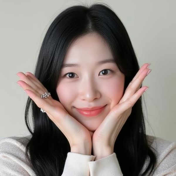 Flowering face aegyo pose FLUX - V1