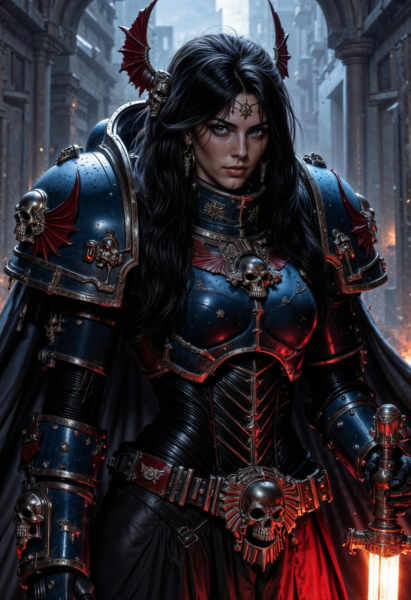 The Space Marines Warhammer 40K | Flux + Pony + illustrious - Night Lords Flux