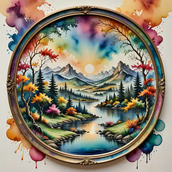 "Scenery in a round frame" (SDXL/Illustrious) - SDXL