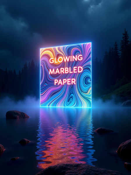 Glowing Marbled Paper FLUX & SDXL - FLUX