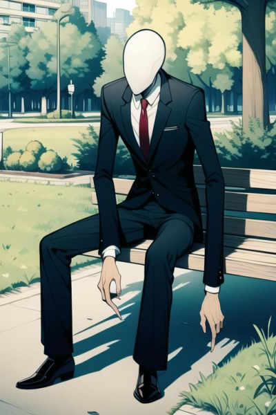 Slenderman creepypasta Pony + 1.5 + illustrious - A