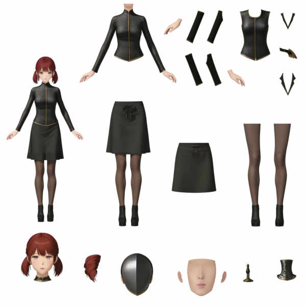 Vtuber - LIVE2D Split Model VTuber - Virtual YouTuber - SDXL 1.2 recommend