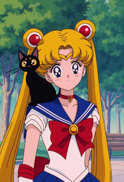 Sailor Moon-esque Retro Anime Style - Lora Flux - Flux