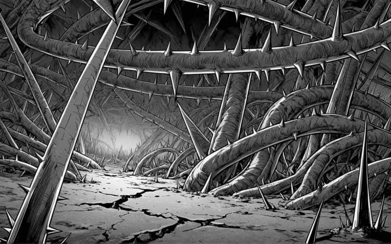 DBM / DBZ Snapperzaff Crossover - Spike Forest (black-white / grayscale) - AAM XL (Anime Mix) - V1