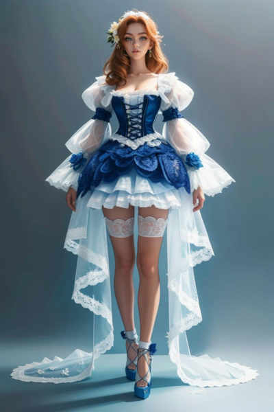 Blue Lace Dress - v1.0