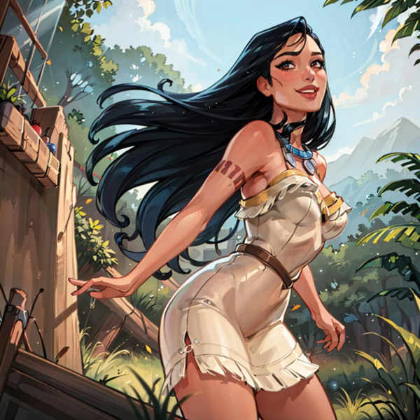 Pocahontas - Disney Princess - | Illustrious XL | PONY XL | SD 1.5 | - by YeiyeiArt - -1.5 Standard