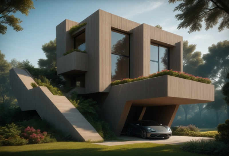 Brutalist Luxury Homes (Buildings) (SDXL) (AD) - v1.0