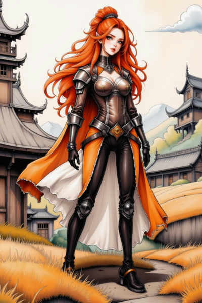 Envy Flux Dark Sketch 01 - Creepy anime color ink sketches - v1.0