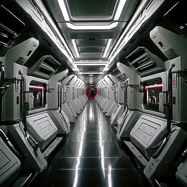 SPACESHIP HALLWAY BY STX - V1