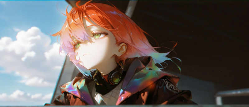 Multicolored hair girl - v1.0