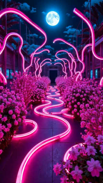 Neon Environments - Flux v1.0