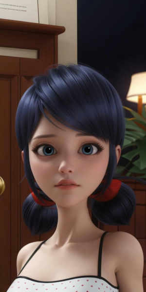 Marinette Dupain-Cheng, Ladybug, Miraculous. Different models and attires. - Pijama 2 (SD1.5)