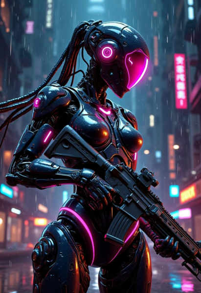 A_Cyberpunk Style_Robot Character Generation - v1.0