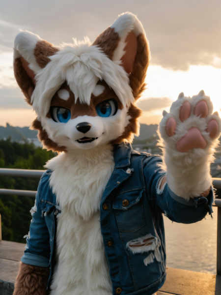 XL realistic fursuit - XL-fursuit-0826-V8THL