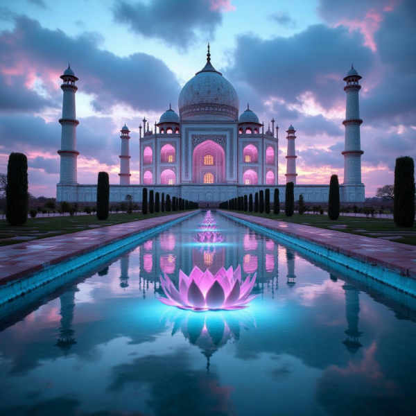 Vaporwave retro-futuristic Monuments FLUX @Ethanar - V1