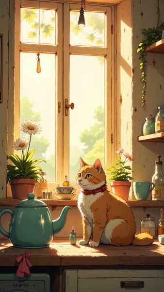 Cartoon Flux Lora | Line Warm Illustration - v1.0