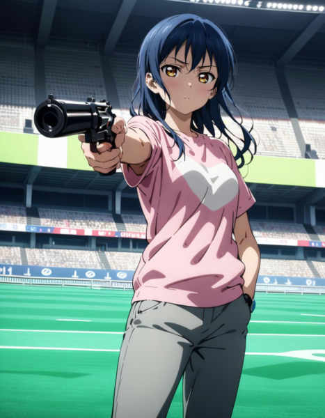 free-to-play man shooting scene / SDXL - v1.0