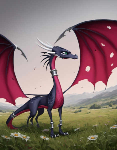 Corrupted Cynder【 The legend of Spyro - A New Beginning 】- 【PONY - FLUX - SDXL】 - V1 - SDXL