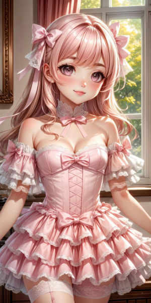 Heirloom Dress - Sweet Layered Puffy Dresses - V1