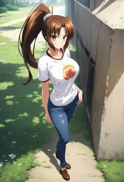 Mai Shiranui/ - Queen's Gate : Spiral Chaos/ Animagine XL 3.1 + IllustriousXL - v1.0 - AnimagineXL3.