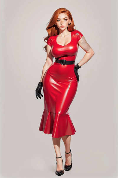 Retro Latex Dress - v1.0